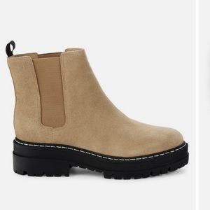 Marc Fisher Pirro Chelsea Lugsole Boot - Tan Suede